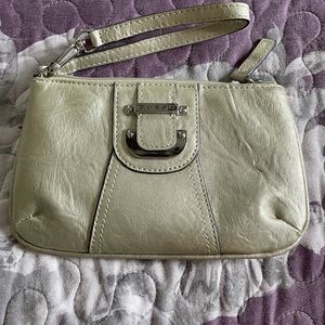 Light gold Guess wristlet